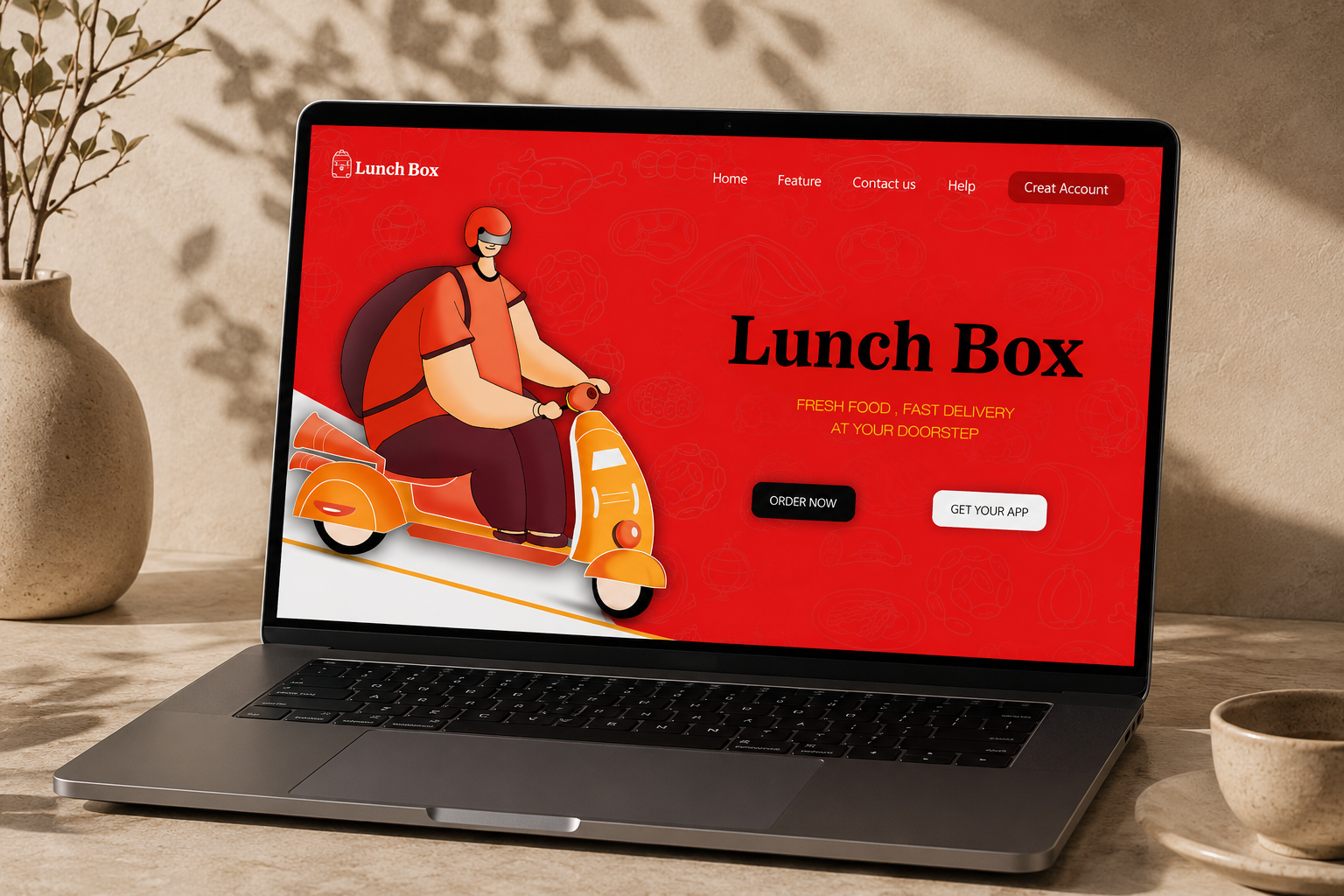 Lunch Box landing page